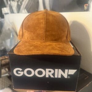 Goorin Bros Morz  Brown suedeTrucker Hat.